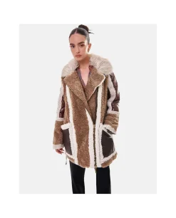 Chaquetas Y Abrigos*Cuplé Abrigo Deluxe Felpa Marron