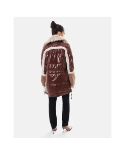 Chaquetas Y Abrigos*Cuplé Abrigo Deluxe Felpa Marron
