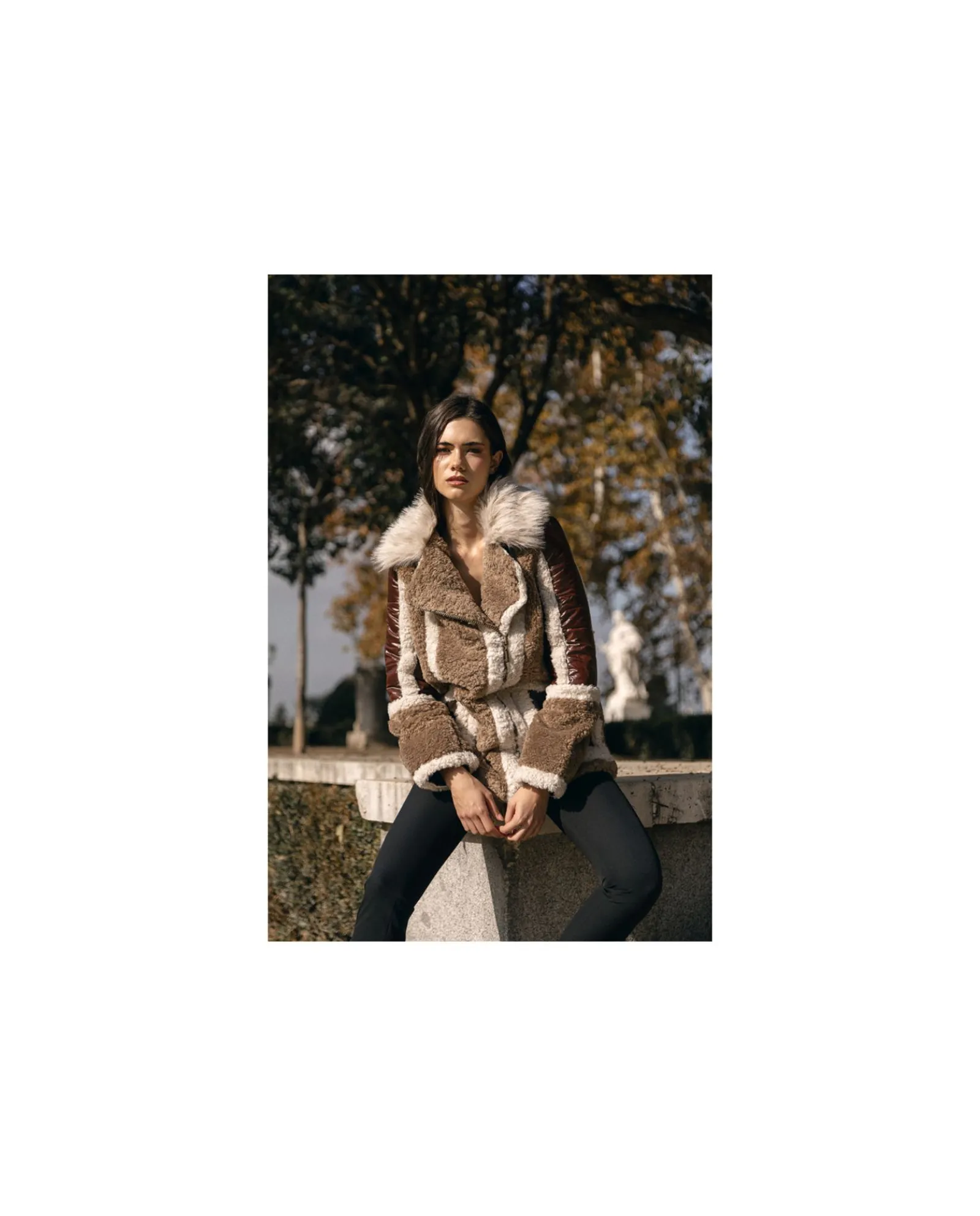 Chaquetas Y Abrigos*Cuplé Abrigo Deluxe Felpa Marron