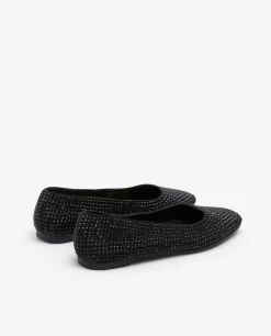 Mocasines Y Bailarinas*Cuplé Bailarina Strass Negro