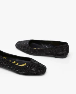 Mocasines Y Bailarinas*Cuplé Bailarina Strass Negro