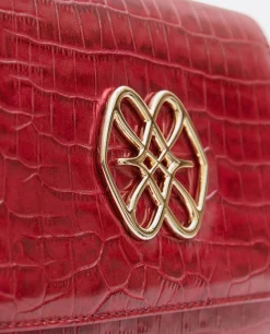 Bandoleras*Cuplé Bandolera Mini Logo Cuple Napa Coco Rojo