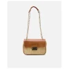 Shoppers Y Bolsos Hombro*Cuplé Bolso Caja Pequeno Rafia Beig