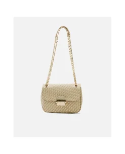 Bandoleras*Cuplé Bolso Caja Pequeno Trenzado Oro