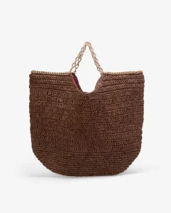 Capazos*Cuplé Bolso Capazo Rafia Marron