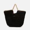 Capazos*Cuplé Bolso Capazo Rafia Negro