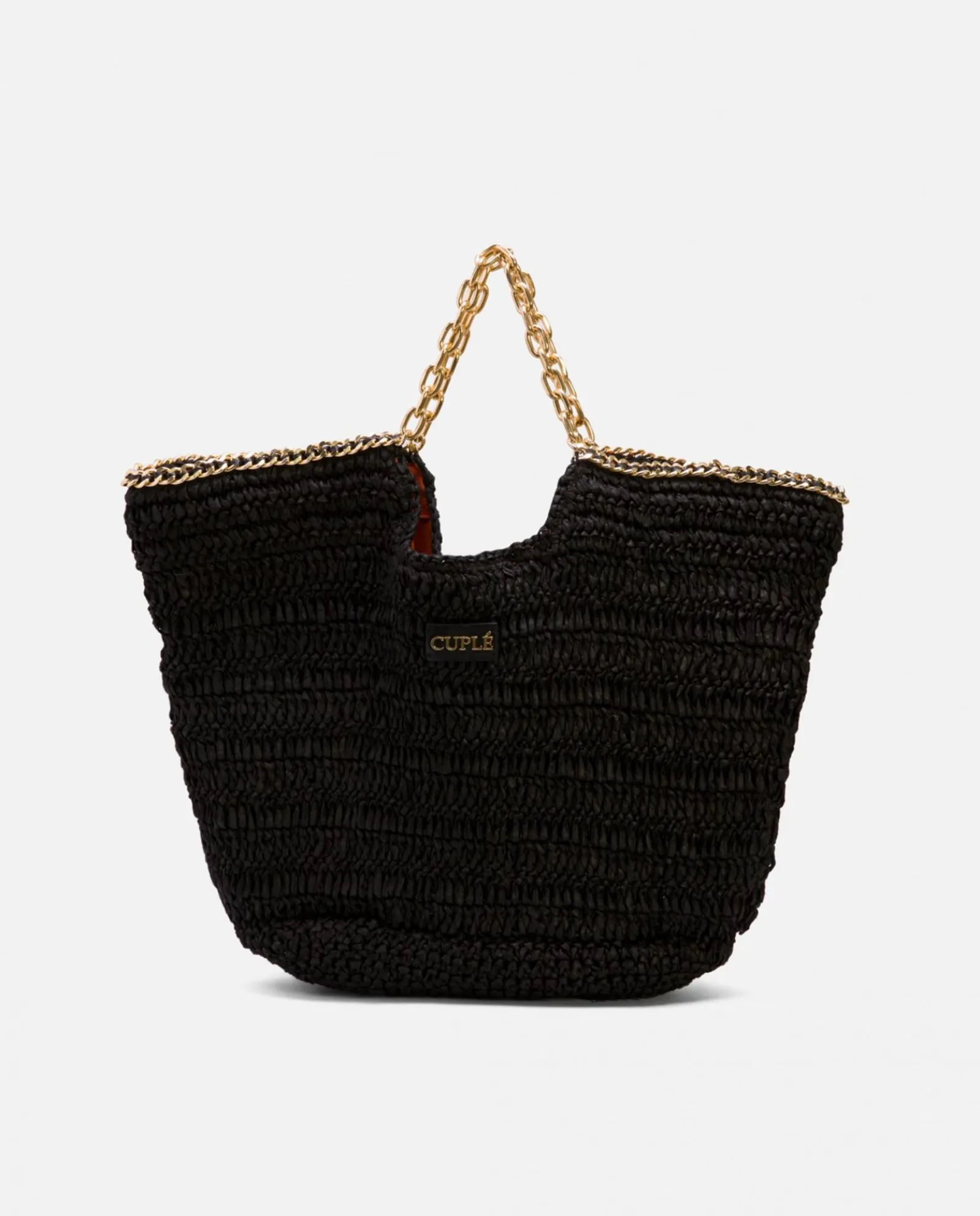 Capazos*Cuplé Bolso Capazo Rafia Negro
