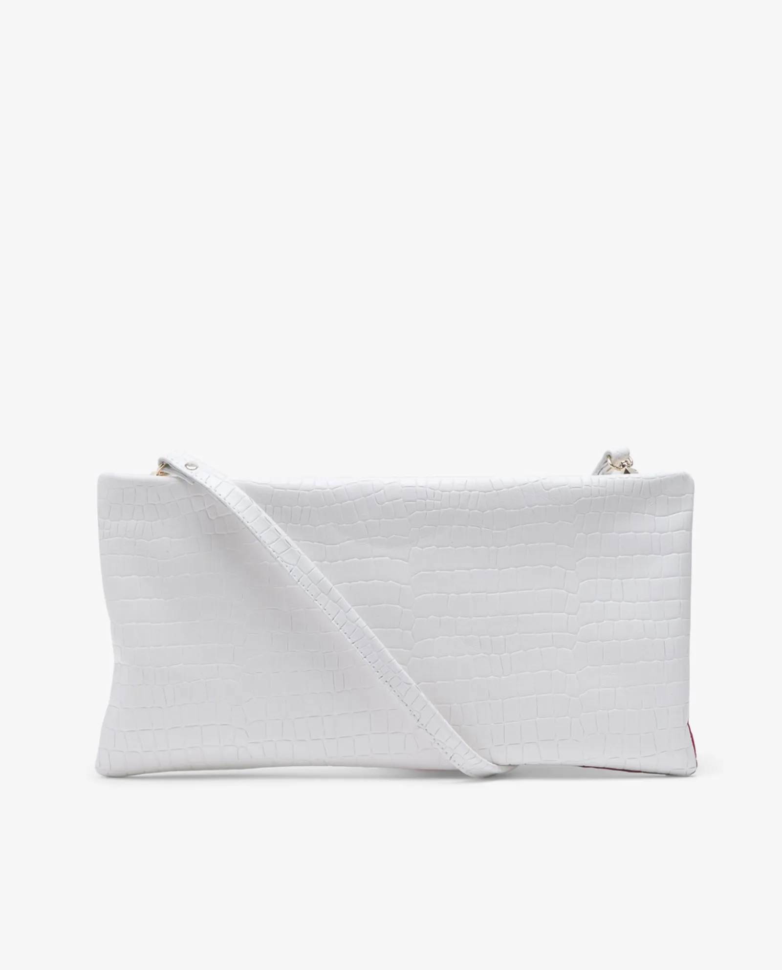Bolsos Mano*Cuplé Bolso Corazon Napa Coco Blanco