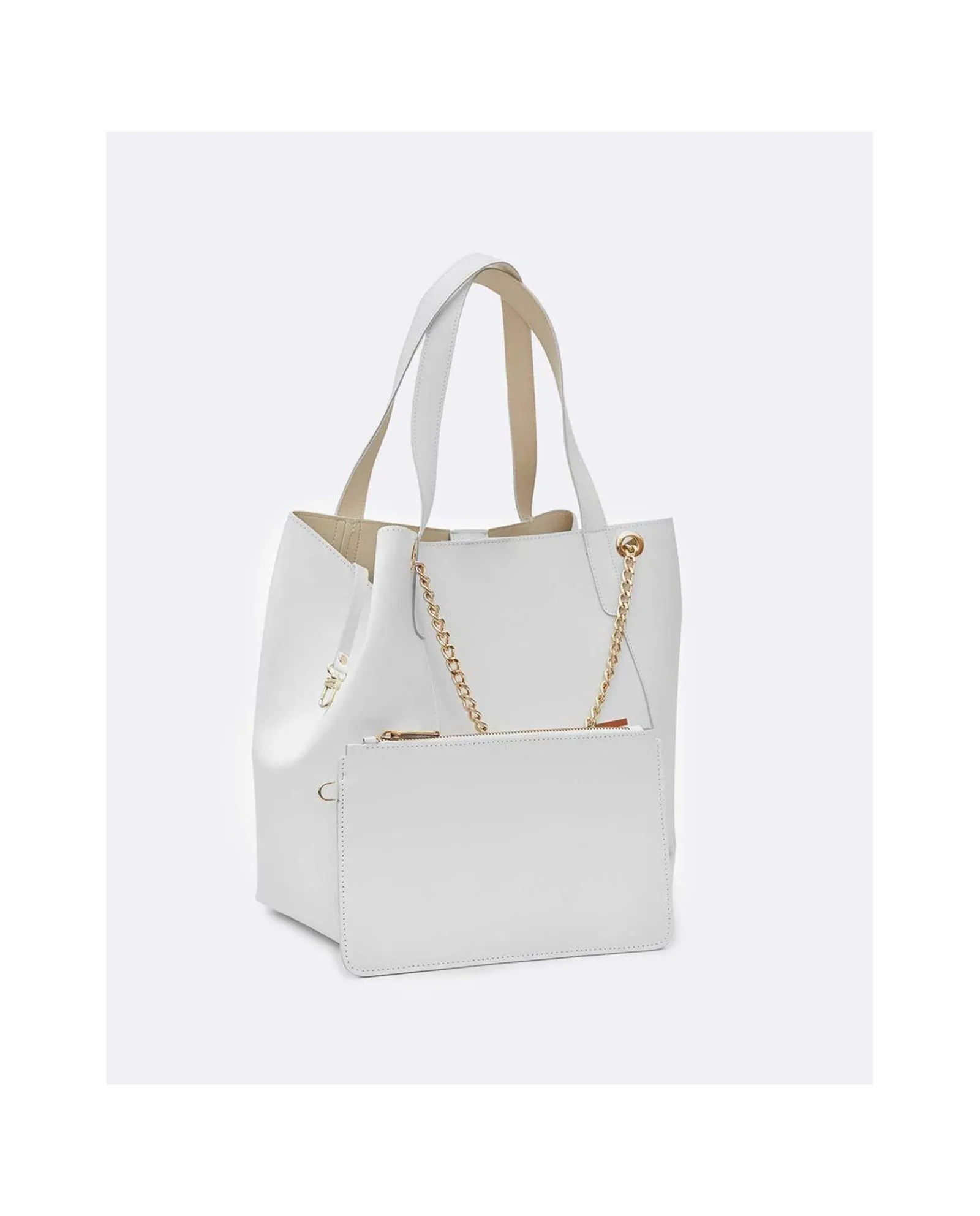 Shoppers Y Bolsos Hombro*Cuplé Bolso Napa Romana Blanco