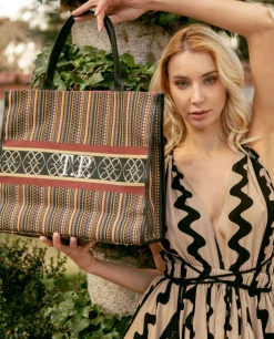Shoppers Y Bolsos Hombro*Cuplé Bolso Personalizado Tejido