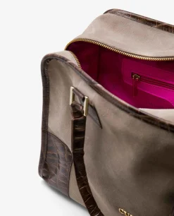 Shoppers Y Bolsos Hombro*Cuplé Bolso Rectangular Serraje Gris