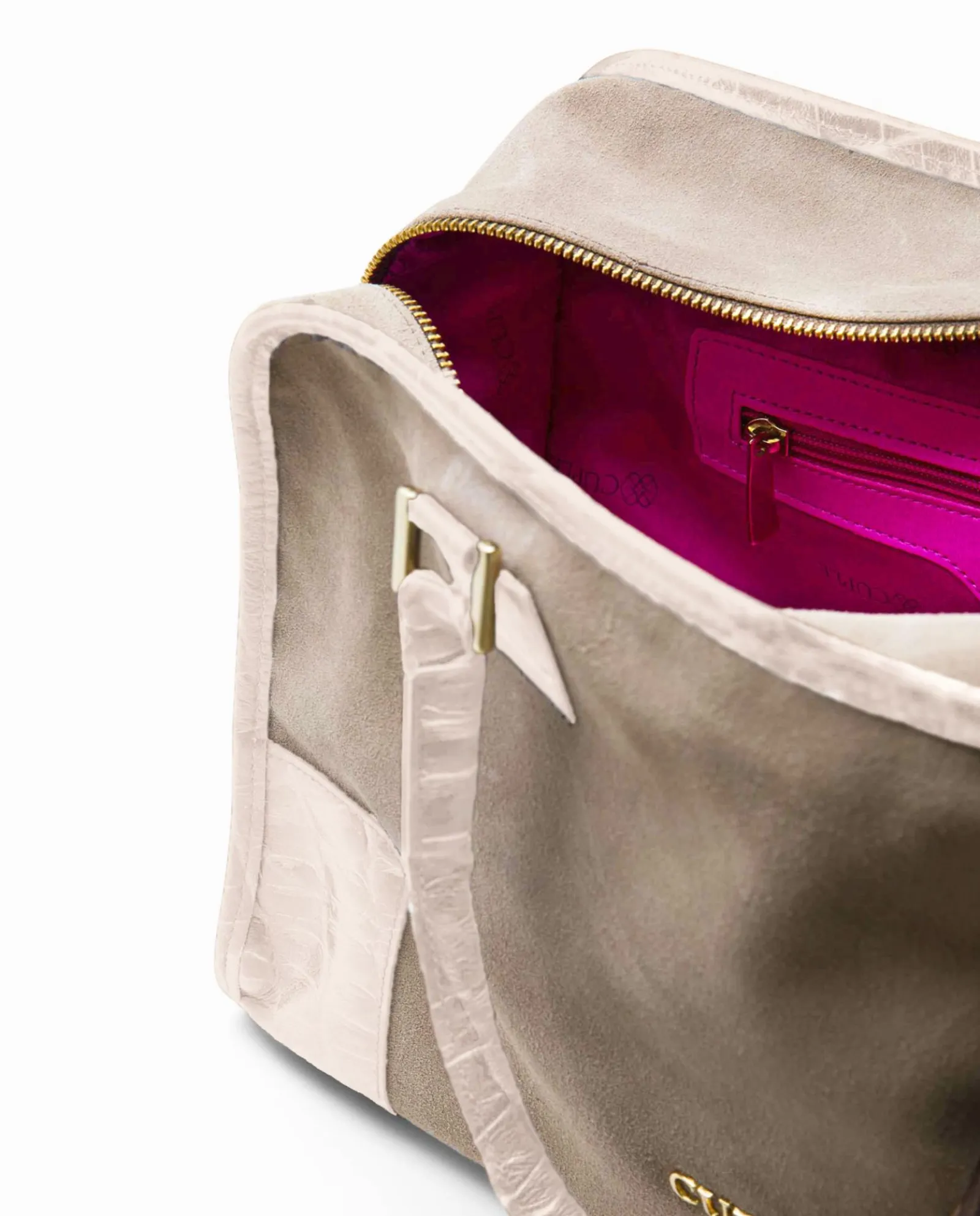 Shoppers Y Bolsos Hombro*Cuplé Bolso Rectangular Serraje Beig