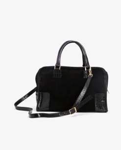 Shoppers Y Bolsos Hombro*Cuplé Bolso Rectangular Serraje Negro