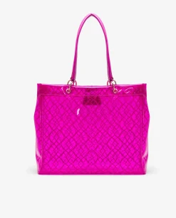 Shoppers Y Bolsos Hombro*Cuplé Bolso Tote Vinilo Fucsia