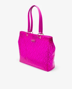 Shoppers Y Bolsos Hombro*Cuplé Bolso Tote Vinilo Fucsia