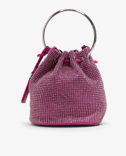 Bolsos Mano*Cuplé Bombonera Strass Fucsia