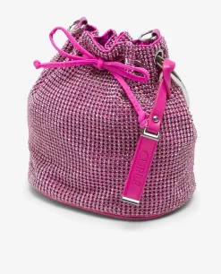 Bolsos Mano*Cuplé Bombonera Strass Fucsia