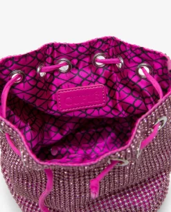 Bolsos Mano*Cuplé Bombonera Strass Fucsia