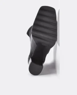 Botas Y Botines*Cuplé Bota Alta Pala Y Talon Licra/Coco Negro