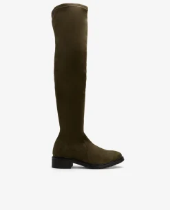 Botas Y Botines*Cuplé Bota Alta Ultrasuede Strech Verde