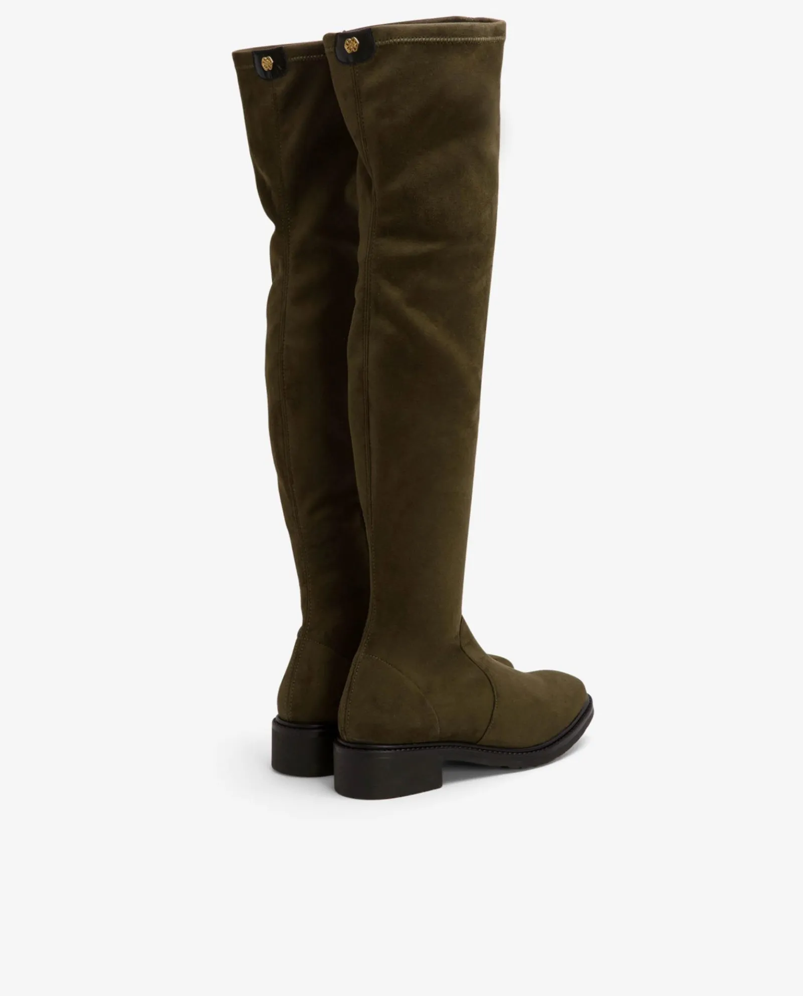 Botas Y Botines*Cuplé Bota Alta Ultrasuede Strech Verde