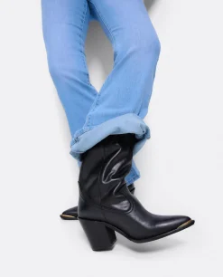 Botas Y Botines*Cuplé Bota Cow Is Napa Negro