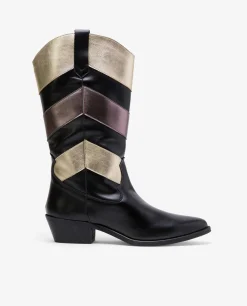 Botas Y Botines*Cuplé Bota Cow Multi Napa Negro
