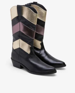 Botas Y Botines*Cuplé Bota Cow Multi Napa Negro