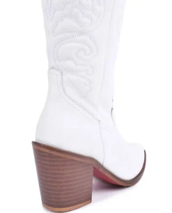 Botas Y Botines*Cuplé Bota Cow Napa Blanco