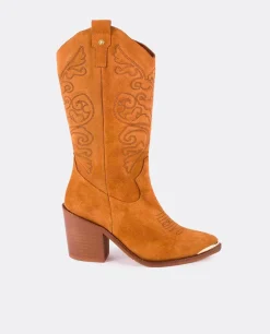 Botas Y Botines*Cuplé Bota Cow Serraje Cuero