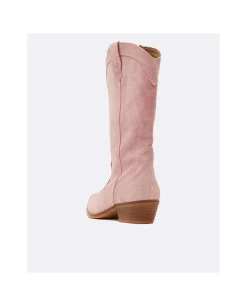 Botas Y Botines*Cuplé Bota Cowboy Tacón Bajo Serraje Antique