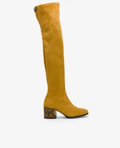 Botas Y Botines*Cuplé Bota Mosquetera Strech Ultrasuede Strech Amarillo