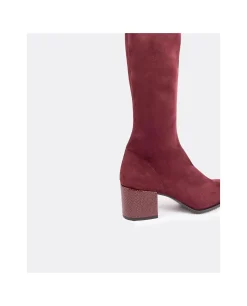 Botas Y Botines*Cuplé Bota Strech Burdeos