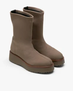 Botas Y Botines*Cuplé Botin Calcetin Licra Strech Kaki