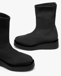 Botas Y Botines*Cuplé Botin Calcetin Licra Strech Negro