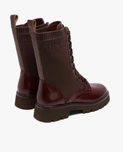 Botas Y Botines*Cuplé Botin Cordones Napa Marron