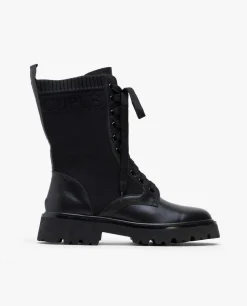 Botas Y Botines*Cuplé Botin Cordones Napa Negro