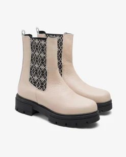 Botas Y Botines*Cuplé Botin Elastico Napa Bugui Beig