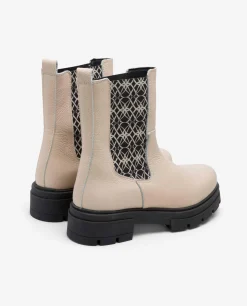 Botas Y Botines*Cuplé Botin Elastico Napa Bugui Beig