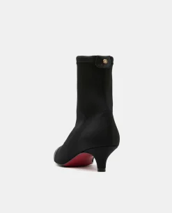 Botas Y Botines*Cuplé Botin Licra Strech Negro