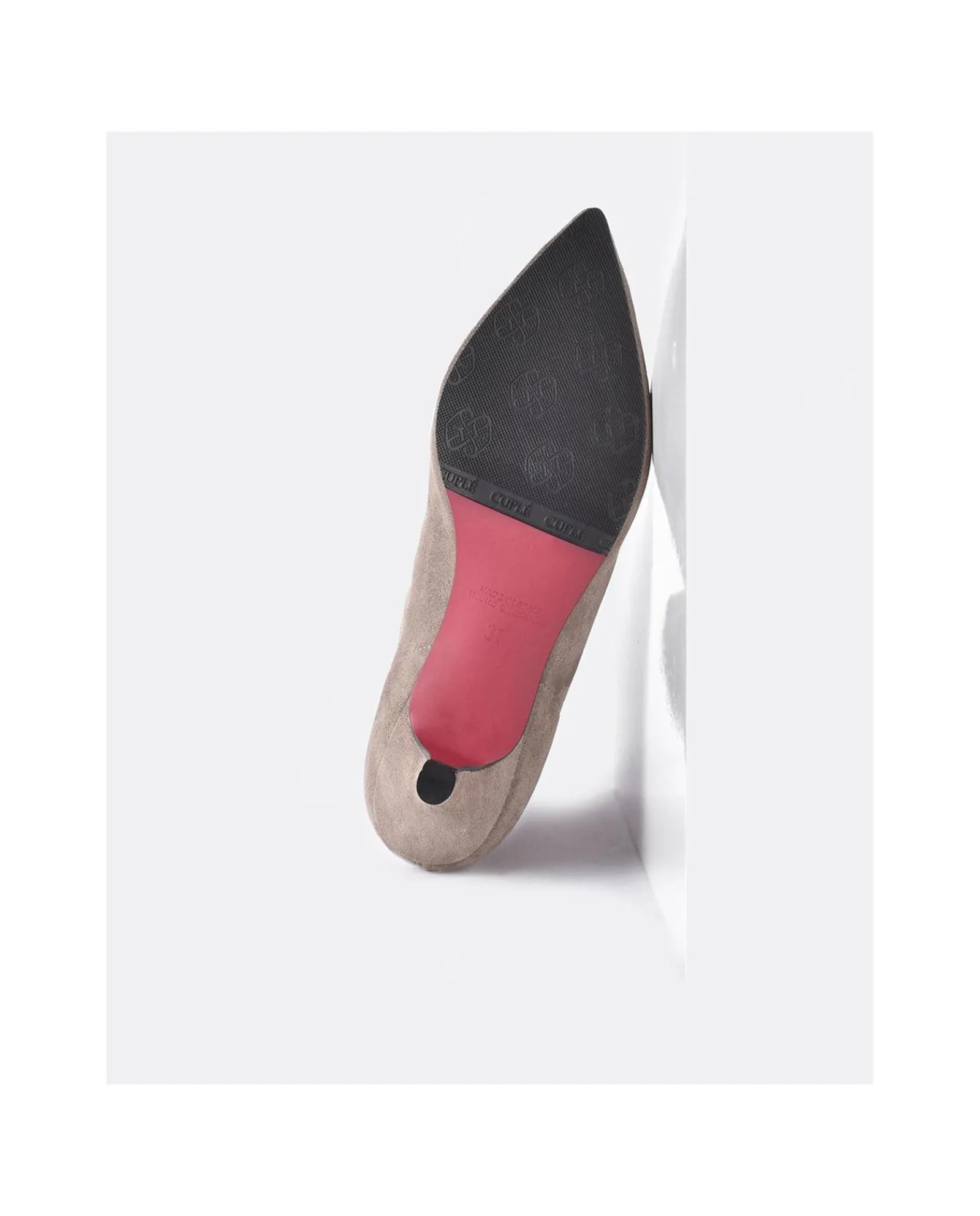 Botas Y Botines*Cuplé Botin Licra Tacón Bajo Ultrasuede Strech Taupe