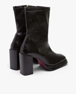 Botas Y Botines*Cuplé Botin Plataforma Tecnopiel Negro