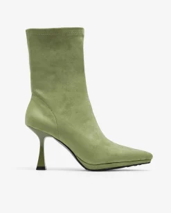 Botas Y Botines*Cuplé Botin T/A Ultrasuede Strech Verde