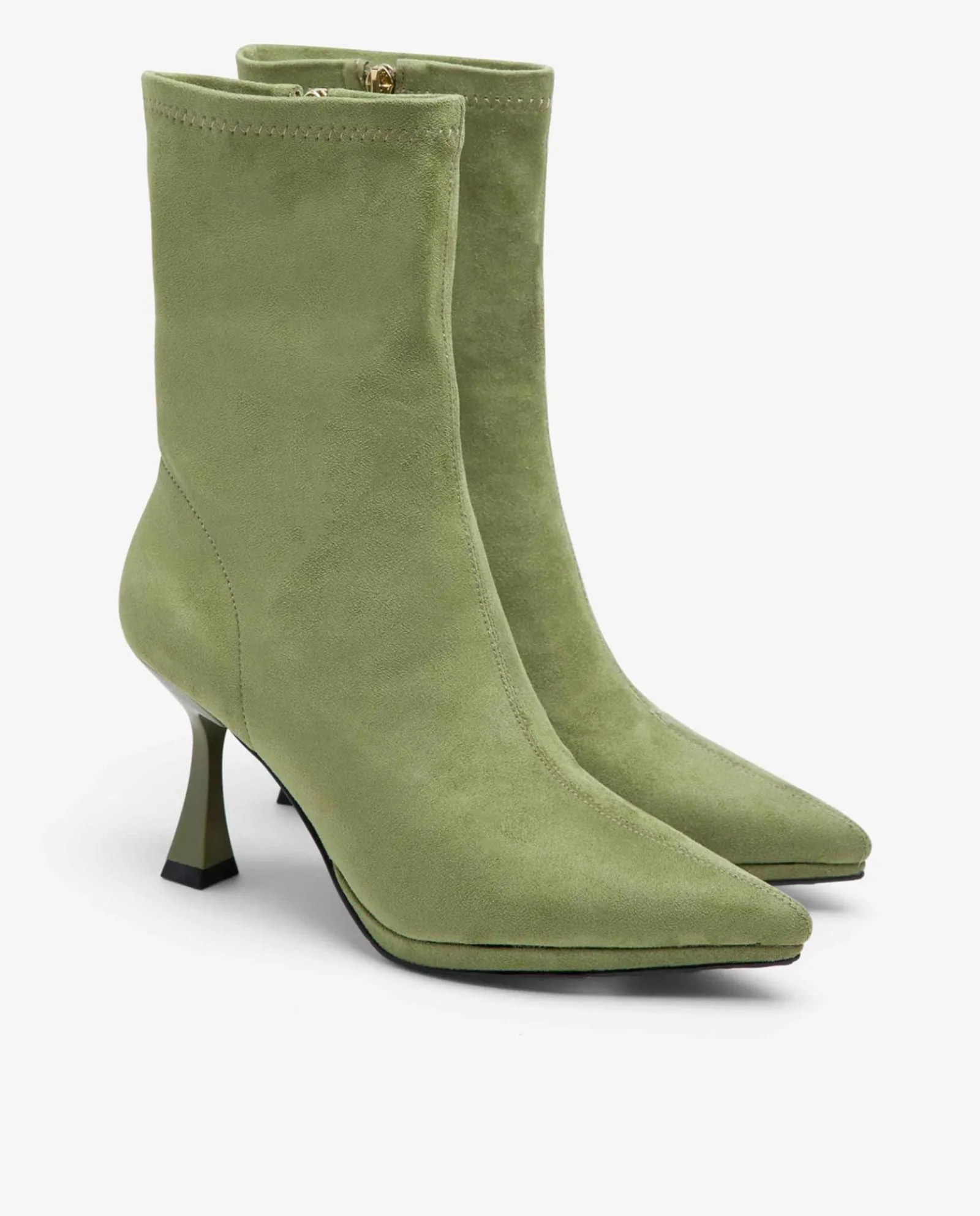 Botas Y Botines*Cuplé Botin T/A Ultrasuede Strech Verde