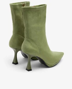 Botas Y Botines*Cuplé Botin T/A Ultrasuede Strech Verde