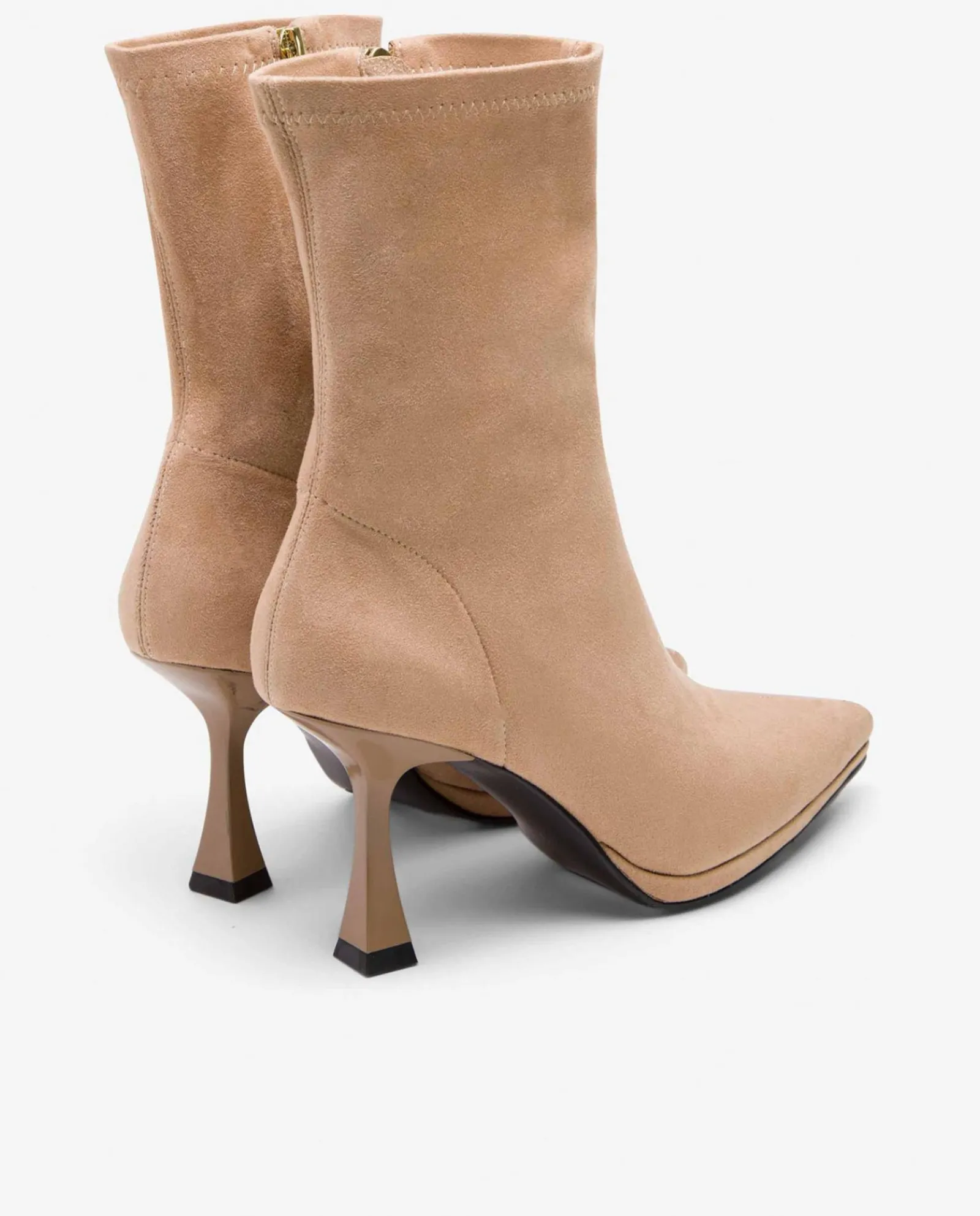 Botas Y Botines*Cuplé Botin T/A Ultrasuede Strech Beig