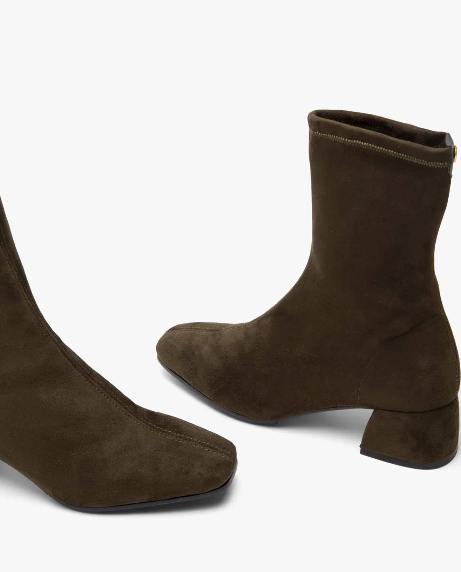 Botas Y Botines*Cuplé Botin Ultrasuede Strech Verde