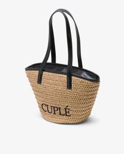 Shoppers Y Bolsos Hombro*Cuplé Capazo Rafia Beig