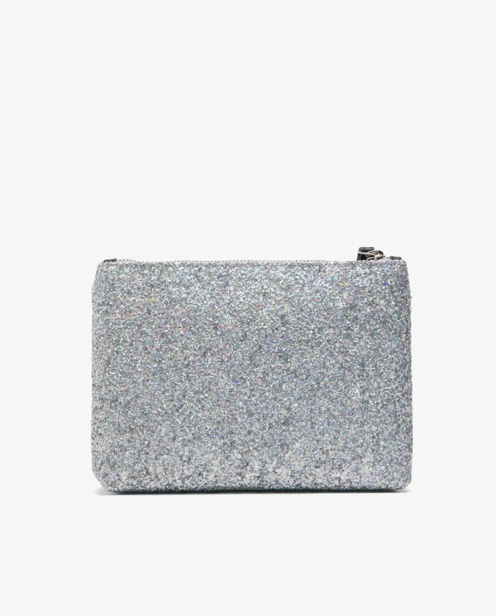 Bolsos Mano*Cuplé Cartera Glitter Plata