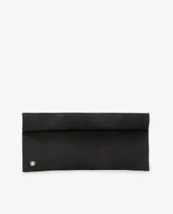 Bolsos Mano*Cuplé Cartera Iman Ultrasuede Negro